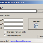 DBase DBF import to Oracle freeware tool